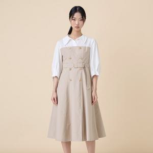 [린(의류)]아로하 배색 원피스(LCOPOC0300)