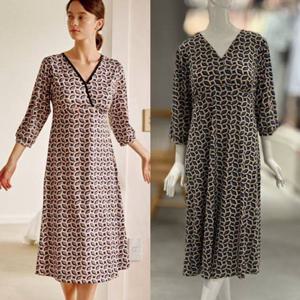 [비너스]체인나염 브라캡내장 홈드레스(VGN7180)