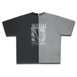 [리빌모아]남여공용 오버핏 너바나 카툰 피그 반팔티 OF4-TSH-Q0