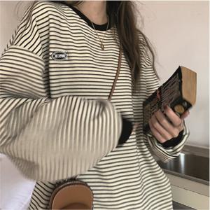 [리빌모아]스트라이프 루즈핏 라운드티셔츠 SDW-TSA-SUC0030