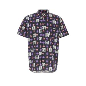 꼼데가르송 남성 멀티컬러 포플린 프린티드 반팔 셔츠 FMB002S24 PRINTF