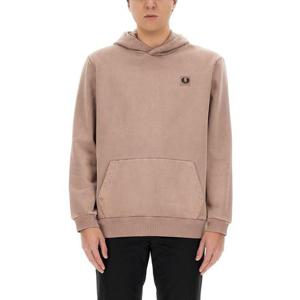 프레드페리 남성 핑크 로고 후드 FPM6673_W05