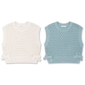 [탑텐키즈][택가39900] MKE4ES2201 여아) 리본 크롭 베스트