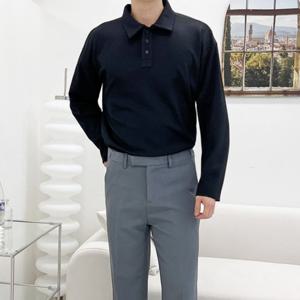 [리빌모아]남자 빅사이즈 스판 카라 버튼 맨투맨 DJ-TSA-STTA204