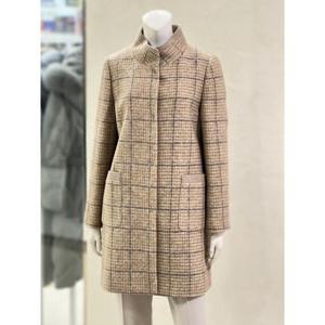 벨리시앙 세이브존01 니트 체크 배색 울 코트(2color) HC2401
