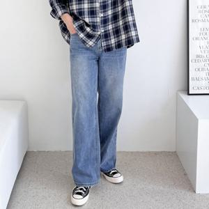 [리빌모아]남자 기본 와이드 일자핏 워싱 청바지 DJ-JEA-S2JMMMS