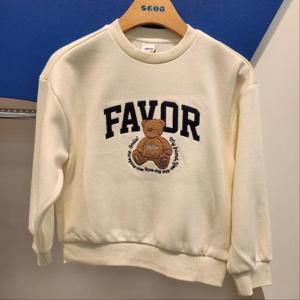 에스핏 HC23 기모 세미오버핏 곰돌이 티셔츠 SJY711FKRT27