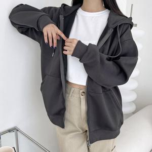 [리빌모아]여자 오버핏 심플 포켓후드 집업 자켓 DJW-JKA-SGBBH7