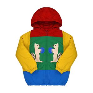 보보쇼즈 패딩 B224AC134 991 다람쥐 컬러 키즈패딩