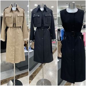 [에고이스트]베스트 자켓 세트 트렌치 코트EQ3JC804 EQ1WC760_DG