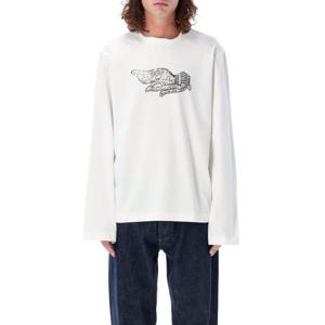 아크네 스튜디오 긴팔 티셔츠 BL0390183 OPTIC WHITE DOM