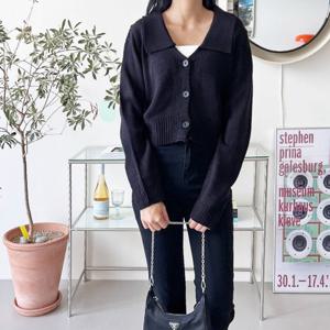 [리빌모아]여자 러블리 무드 카라 니트 가디건 DJW-CA-SYAN1081-