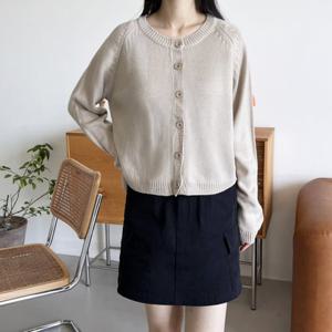 [리빌모아]여자 프리 버튼 니트 가을 가디건 DJW-CA-SCAT1018-민