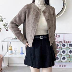 [리빌모아]여자 램무드 나그랑 니트 단추 가디건 DJW-CA-SCAT101