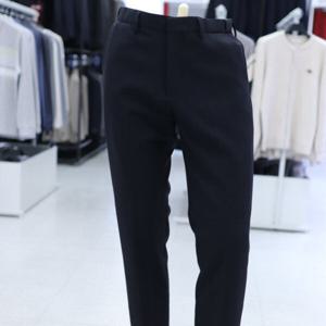 [STCO]블랙 에센셜 사방스판 슬랙스 (테이퍼드핏) F1EP25571