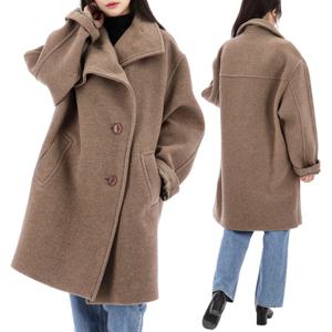 아크네 퍼넬넥 오버핏 울 코트 A90464 ADV