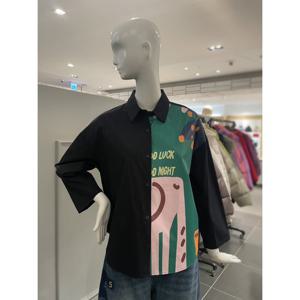 르니앤맥코이 카라넥 반반 프린팅 블라우스 (MM04BL404HJY)