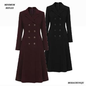 [미니멈]MD 카라 더블 버튼 플레어 원피스  MD MYDGWO9880_CJ