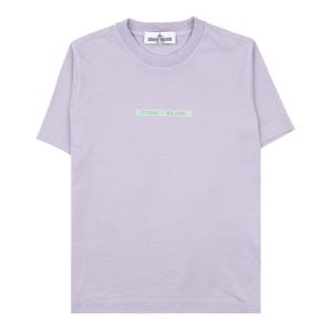 [스톤아일랜드 키즈] 남아 로고 프린트 반팔 티셔츠 781621059 V0047 (10-12)