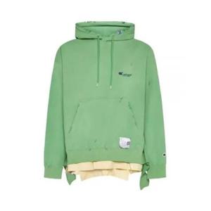 메종 미하라 야스히로 후드 티셔츠 A10HD591GREEN DOM