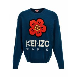 [KENZO] 라프리마 남성 크루 넥 보케 플라워 스웨터 FD65PU4273LD73 Blue /8