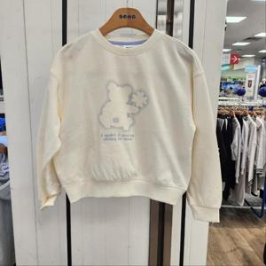 에스핏 HC23 오버핏 블러 베어 티셔츠 SJZ101FKRT07