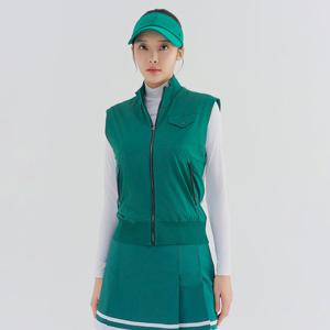 [레노마골프] 여성 우븐 믹스 집업 니트 베스트 RWSVN5202-804