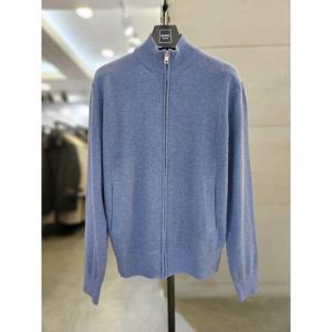 바쏘옴므 세이브존03 바쏘옴므 25 블루 면 혼방 풀 짚업 가디건 WSAGZ1WA93ABUA