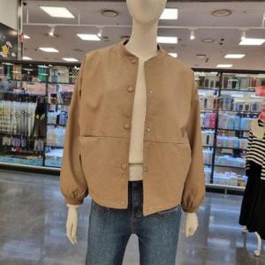 라티움(Destijl) HC34 봄,가을 라운드목선팔뚝넓은 페이크가죽레더점퍼 D2517jk01