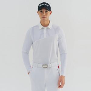 [공식]테일러메이드 남성 레터링 냉감 소매 카라 티셔츠 TMTYN1241-100