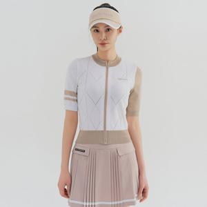 [공식]테일러메이드 여성 집업 반팔 니트 가디건 TWSCN5131-100