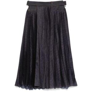 사카이 여성 네이비 미디 스커트 2507718 499