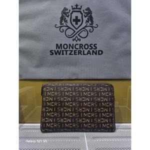 [몽크로스]레터링패턴 남녀공용 자가드클러치백 MK90713(브라운)