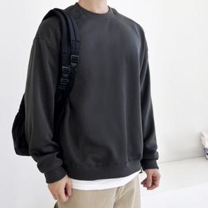 [리빌모아]남자 오버핏 데일리 심플 사선 맨투맨 DJ-TSA-SGBBH79