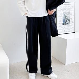 [리빌모아]남자 트레이닝 밴딩 와이드 두줄 바지 DJ-PTA-SCTTG27
