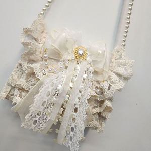 손가방 미니 레이스 러블리 크로스 빅리본 토트백