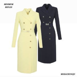 [미니멈]MD 카라넥 더블버튼 원피스 MD MXAAWO2310 Z_CJ