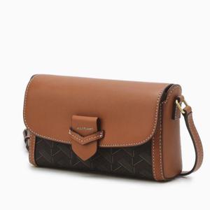 [질스튜어트] 브라운 패턴배색 가죽 미니크로스백 JAWA5E383W2