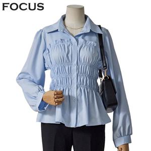 [포커스]카라넥 스모킹 블라우스_FS5A3BL3077