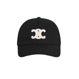 여성 셀린느 코튼 트리옹프 베이스볼 캡 블랙 2AUT6969P-38NO