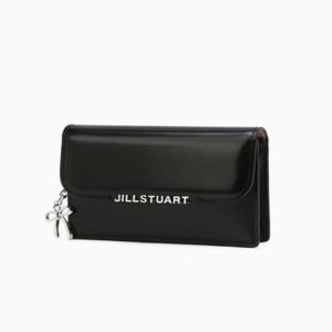 [질스튜어트] 보우 블랙 로고장식 소가죽 카드지갑 JAWA5E180BK