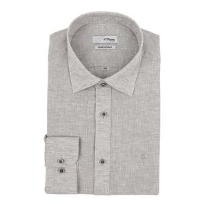 [에스티듀퐁(셔츠)]오트밀 린넨 혼방 슬림핏 긴소매 셔츠 SE5SM22LS757SOT