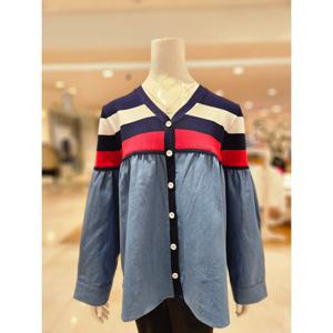 [르니앤맥코이]데님배색스트라이프가디건MM04CD702HJY