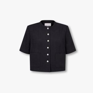 [보브]크링클 하프 슬리브 크롭 자켓 7155210200