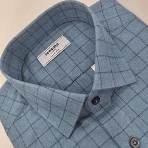 [레노마셔츠]슬림핏 /긴소매/ 멜란 미디움 체크 셔츠 RLFSL0137