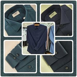 [레노마셔츠]슬림핏/폴리 스판/긴소매 와이셔츠 ROFSLP901 NY,GE