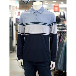 크로커다일 세이브존03 [피에르가르뎅] 남성 봄 컬러 블록 카라 티셔츠 AGPQTS1418A