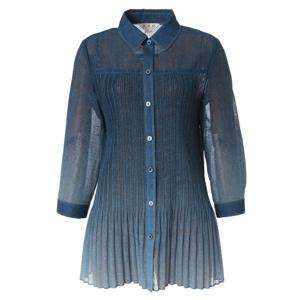 [조순희]시스루 주름 블라우스 (JNMB221)