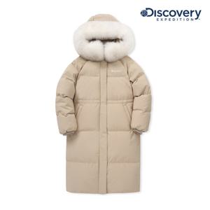 [디스커버리] 베이지 여성 켈리 구스 다운 롱 패딩 DWDJ9A046-BGS