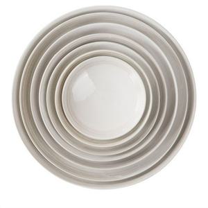 이천도자기 미색라인 원형부페 접시 4호 25.5cm 원접시 미색접시 요리접시 한정식접시 플레이팅 플레이트